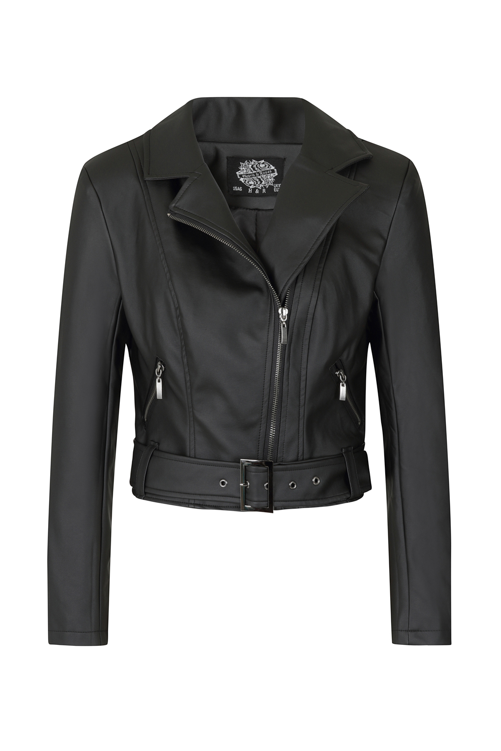 Ebony Lady Faux Leather Jacket